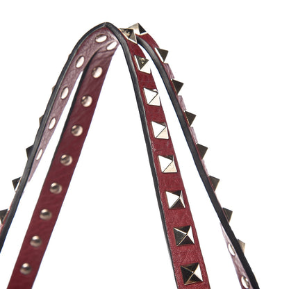 Valentino Garavani Pebbled Calfskin Medium Rockstud Tote Camelia 10 of 16