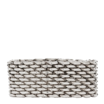 Tiffany Sterling Silver Somerset Mesh Ring 56 7.75 1 of 4