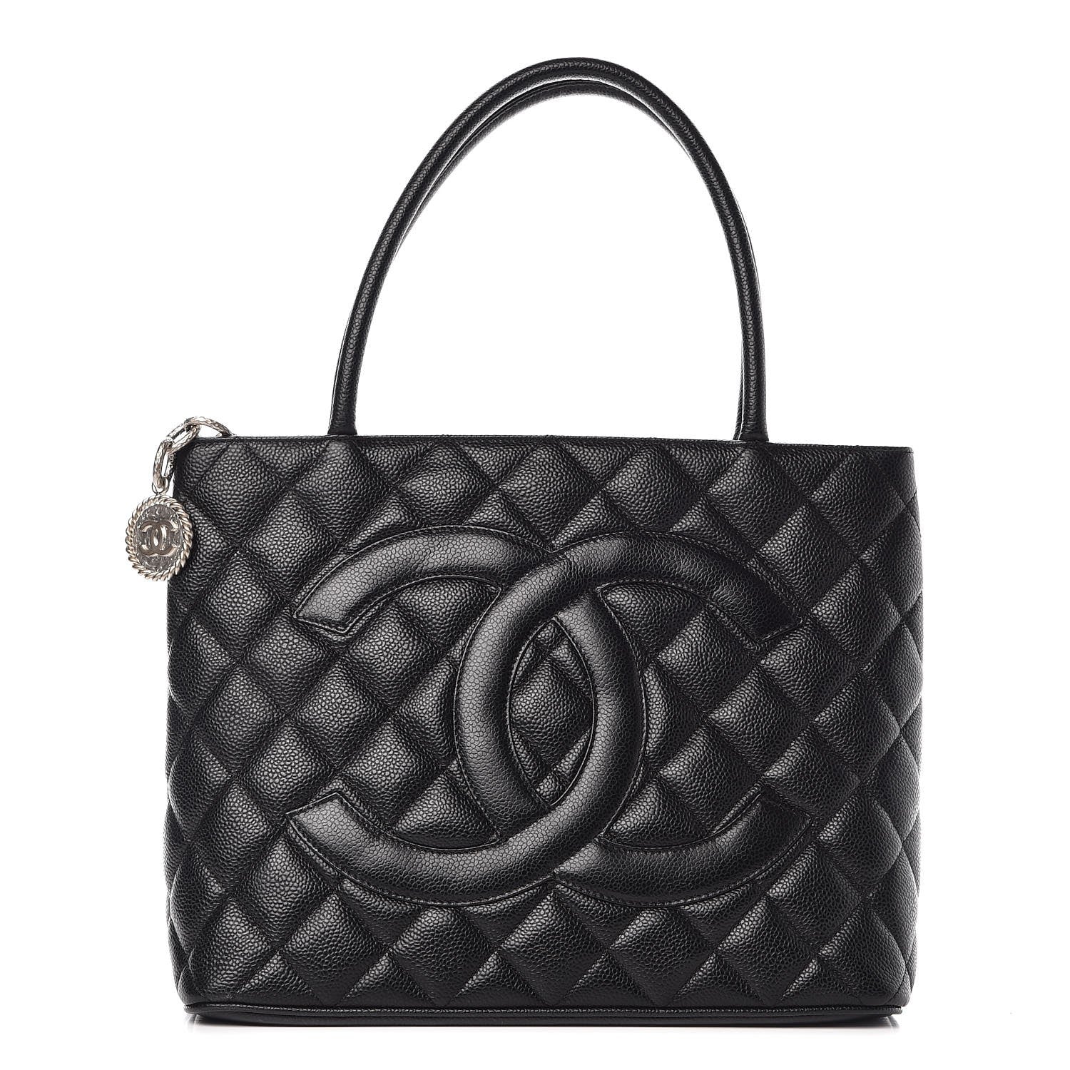 Chanel Caviar Quilted Medallion Tote Black 1 of 6