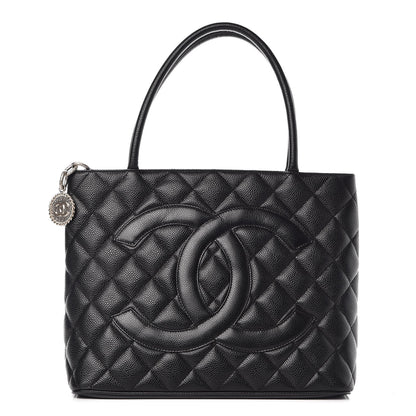 Chanel Caviar Quilted Medallion Tote Black 1 of 6
