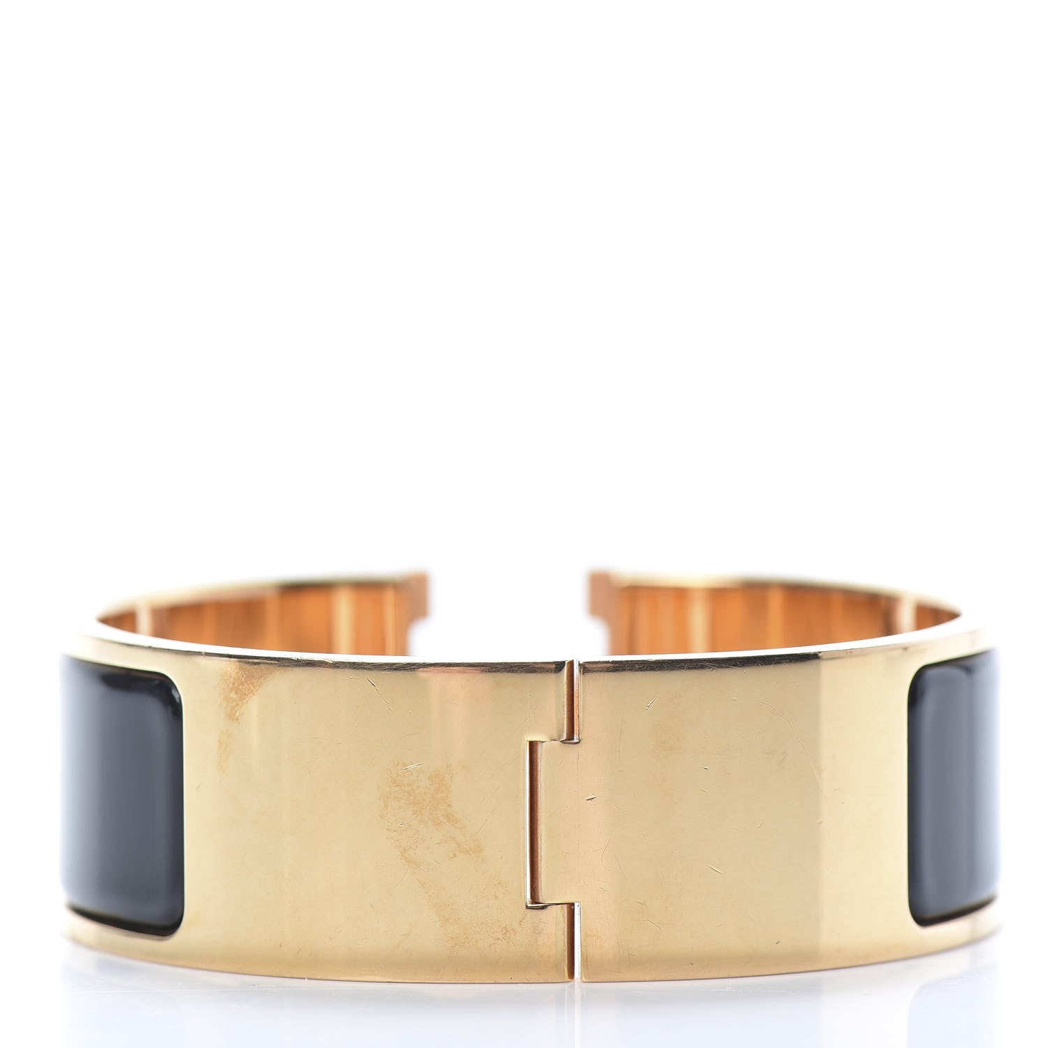 Hermes Enamel Wide Clic Clac H Bracelet PM Black 3 of 6