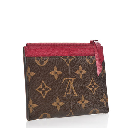 Louis Vuitton Monogram Zipped Card Holder Fuchsia 3 of 7