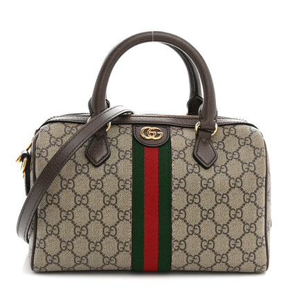 Gucci GG Supreme Monogram Web Small Ophidia Top Handle Bag Beige Ebony 1 of 10
