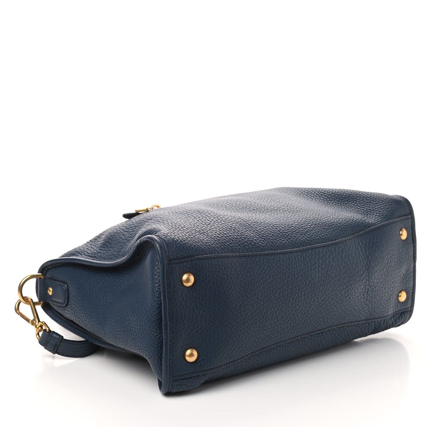 Vitello Daino Shopping Satchel Baltico