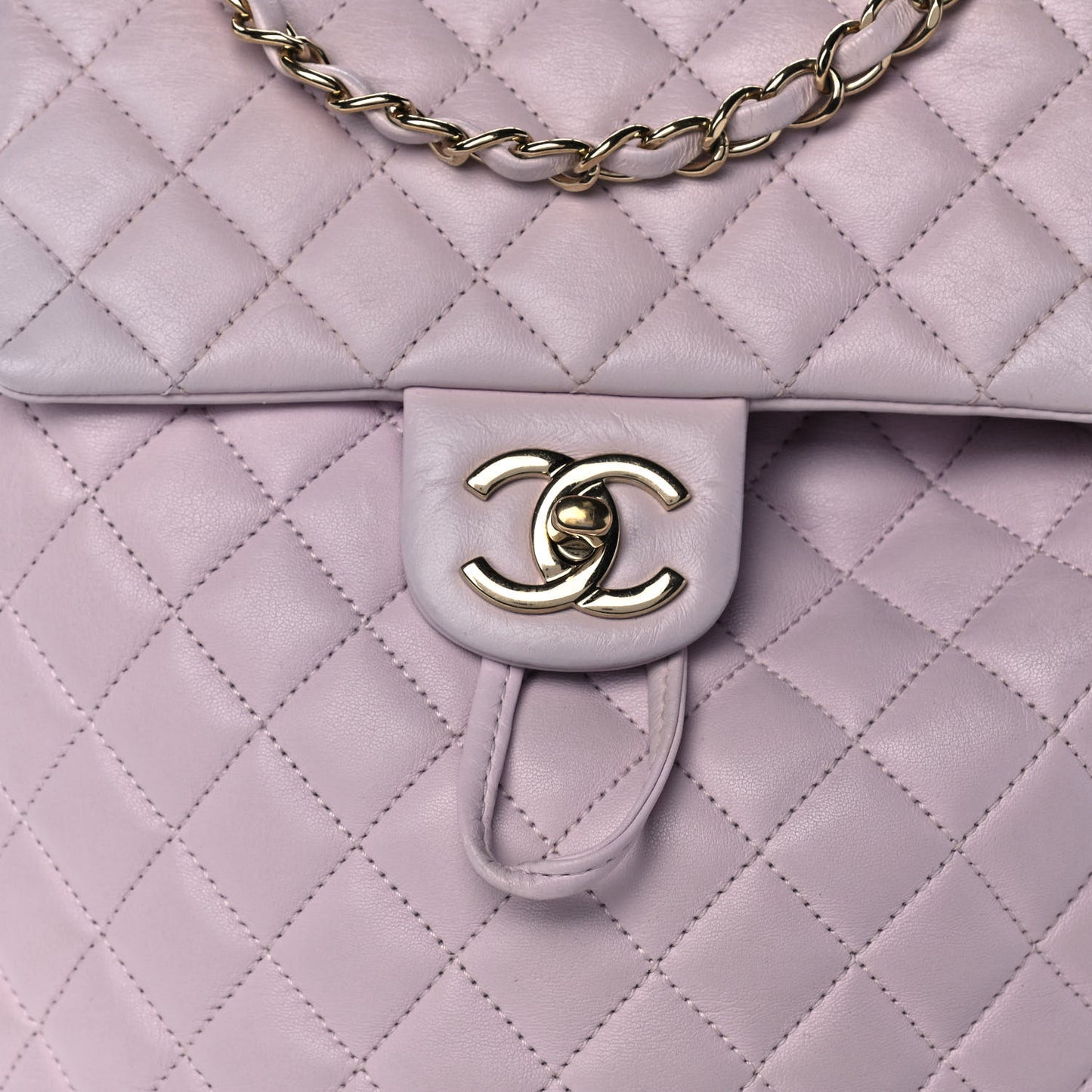 Lambskin Quilted Small Urban Spirit Backpack Light Pink