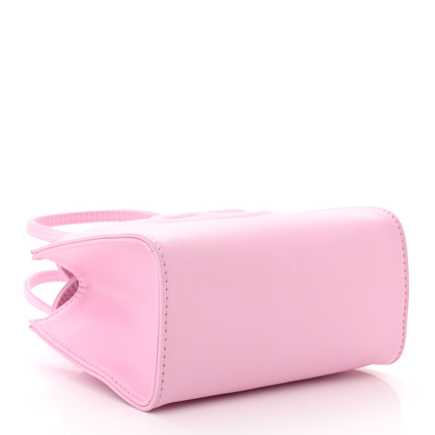 Vegan Leather Small Shopping Bag Bubblegum