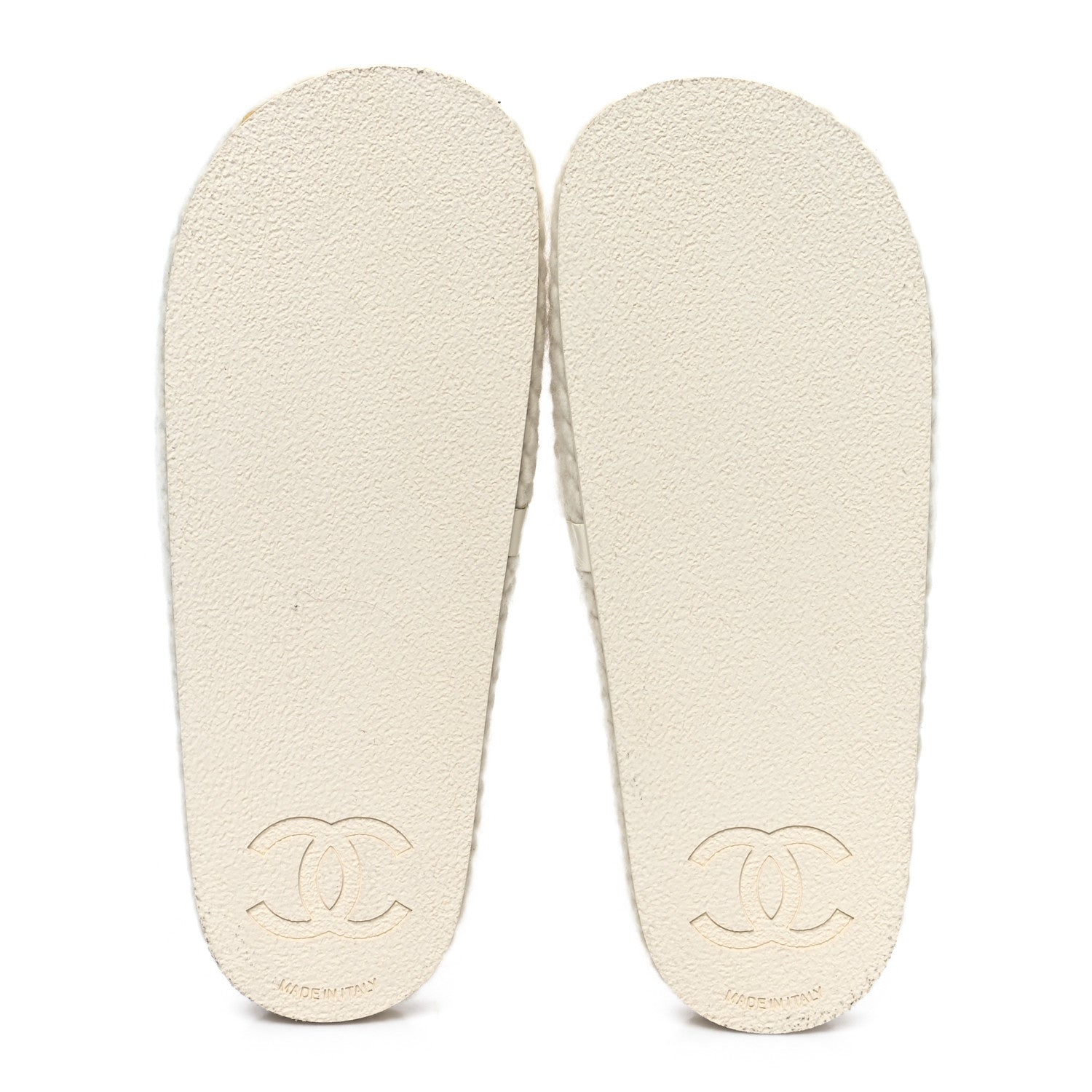 Chanel Braided Knit CC Mules 40 Ecru 5 of 9