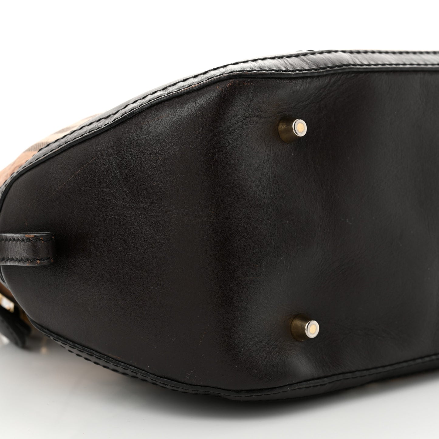 Haymarket Check Small Orchard Bowling Bag Chocolate