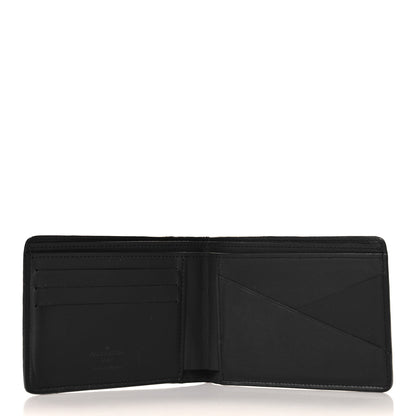 Louis Vuitton Calfskin Monogram Shadow Multiple Wallet Black 5 of 6