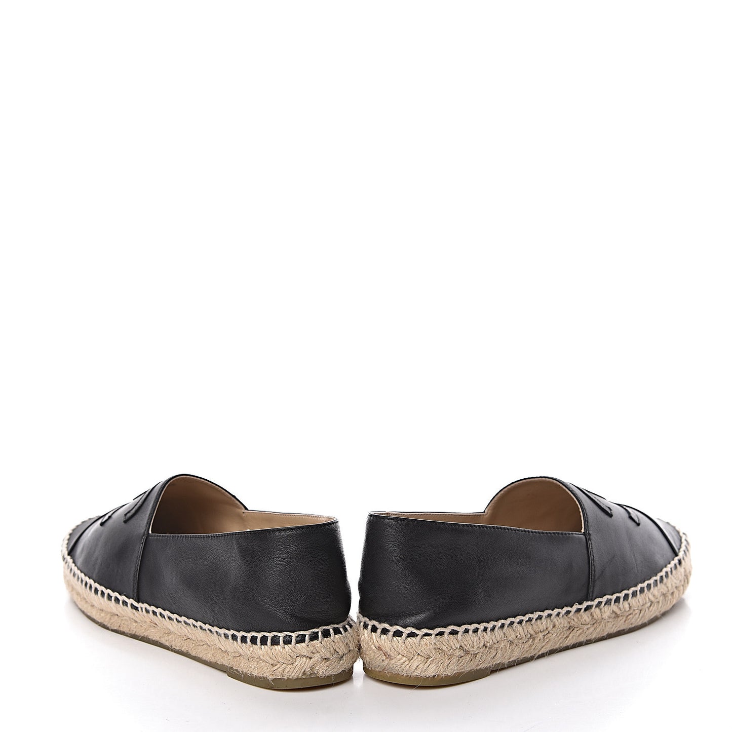 Lambskin CC Espadrilles 39 Black