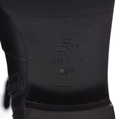 Valentino Garavani Calfskin Multi Bow Over the Knee Boots 38.5 Black 6 of 8