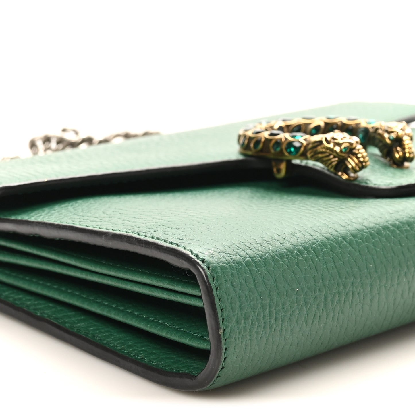 Calfskin Mini Dionysus Chain Wallet Emerald
