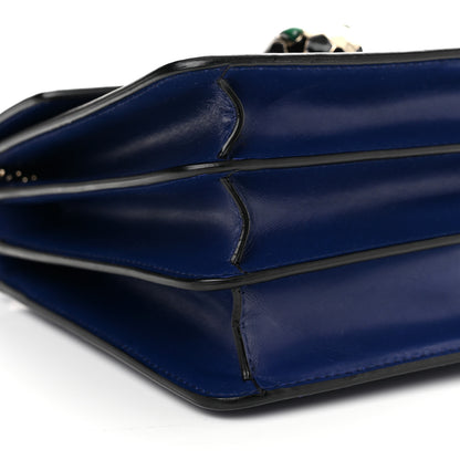 Bulgari Calfskin Serpenti Forever Top Handle Blue 8 of 9