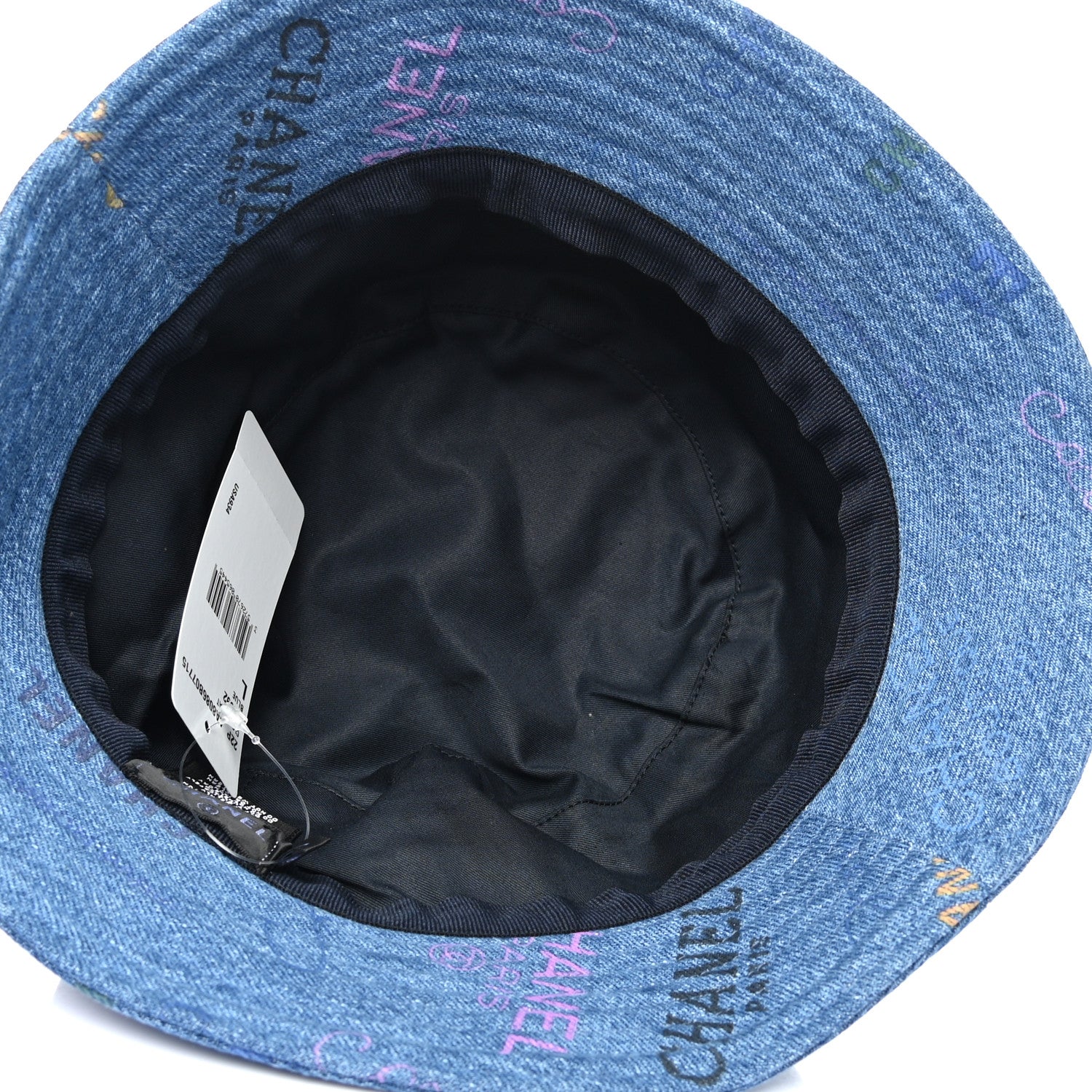 Chanel Denim Mood Cloche Bucket Hat L Blue 7 of 8