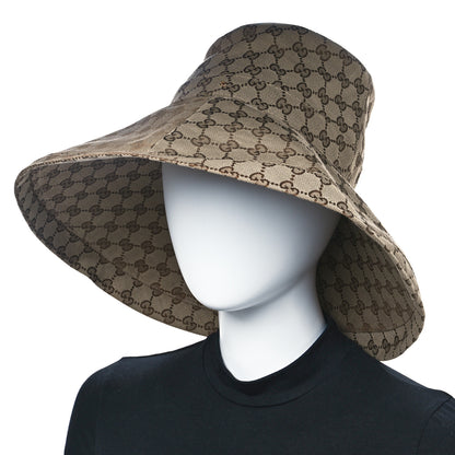 Gucci Monogram Wide Brim Hat L Beige 2 of 10