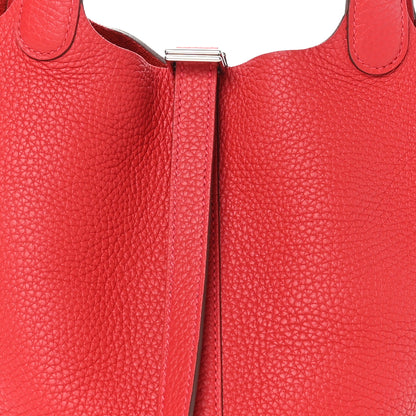 Hermes Taurillon Clemence Picotin Lock 18 Vermillon 8 of 12