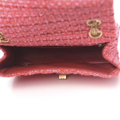 Chanel Tweed Quilted Mini 2.55 Reissue Flap Red Ecru Black 5 of 11