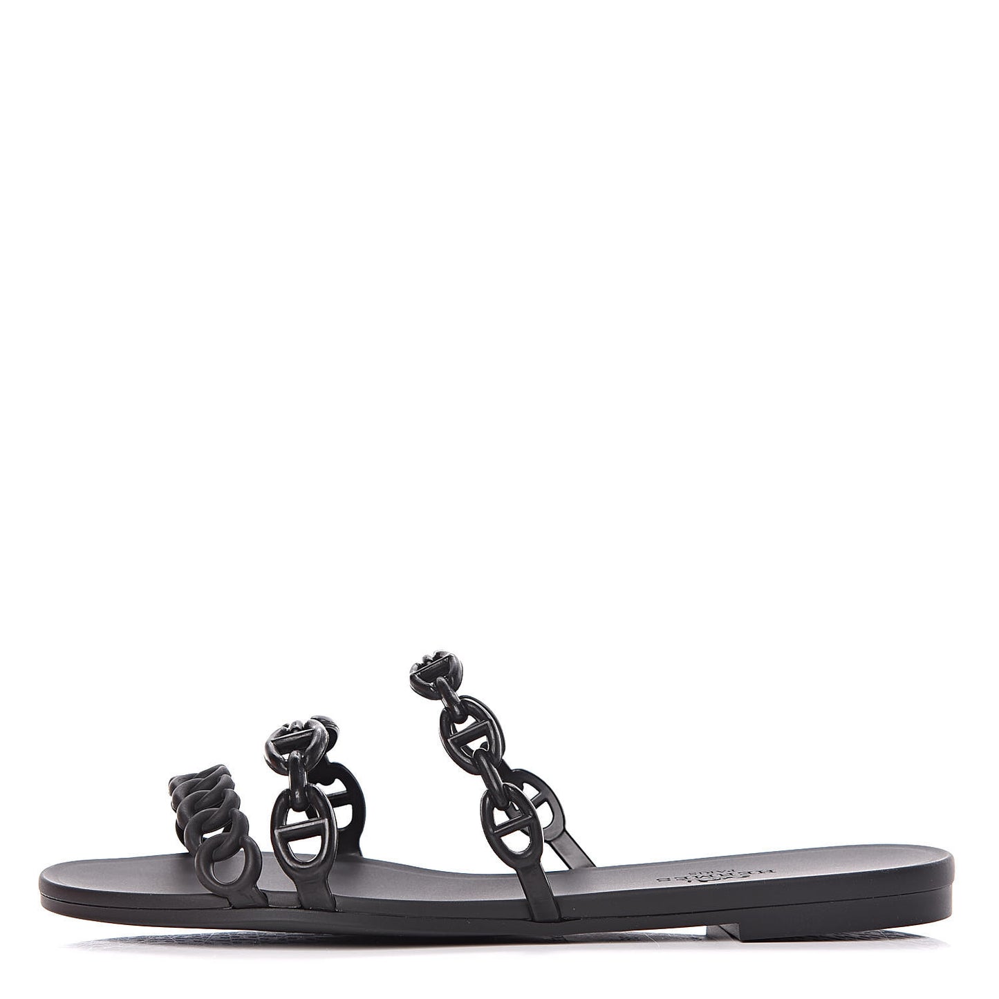 Rubber Chaine d'Ancre Rivage Sandals 35 Black