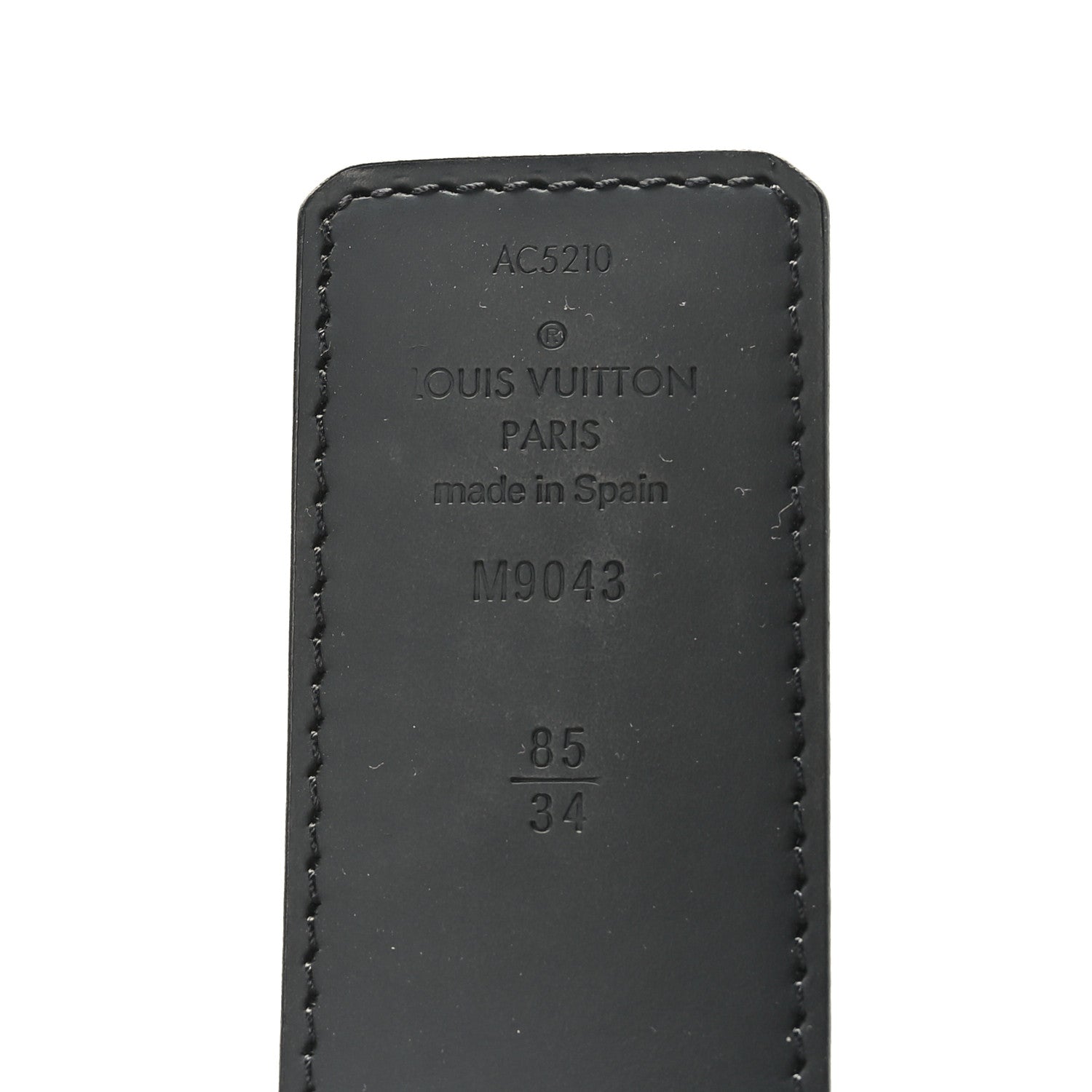 Louis Vuitton Monogram Eclipse Taigarama 40mm LV Initiales Reversible Belt 85 34 Black 3 of 5