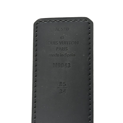 Louis Vuitton Monogram Eclipse Taigarama 40mm LV Initiales Reversible Belt 85 34 Black 3 of 5