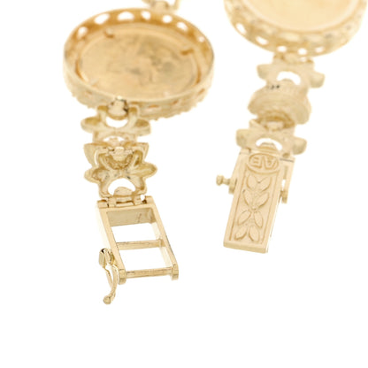 Parker & West by FASHIONPHILE 14K 22K Yellow Gold Coin Station Bracelet 6 of 6