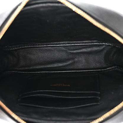 Saint Laurent Grain De Poudre Matelasse Monogram Mini Lou Camera Bag Black 5 of 11