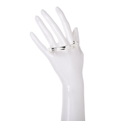 Tiffany Sterling Silver Diamond T Square Wrap Bracelet 2 of 4