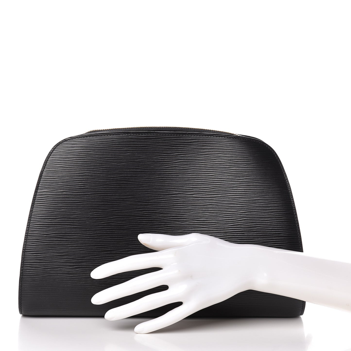 Epi Dauphine Cosmetic Pouch Black