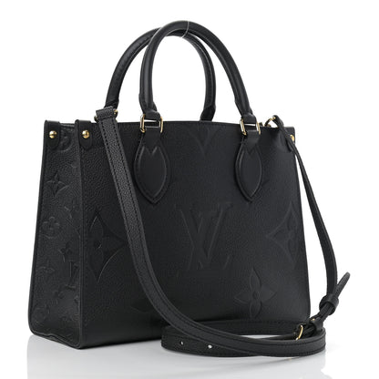 Louis Vuitton Empreinte Monogram Giant Onthego PM Black 3 of 9