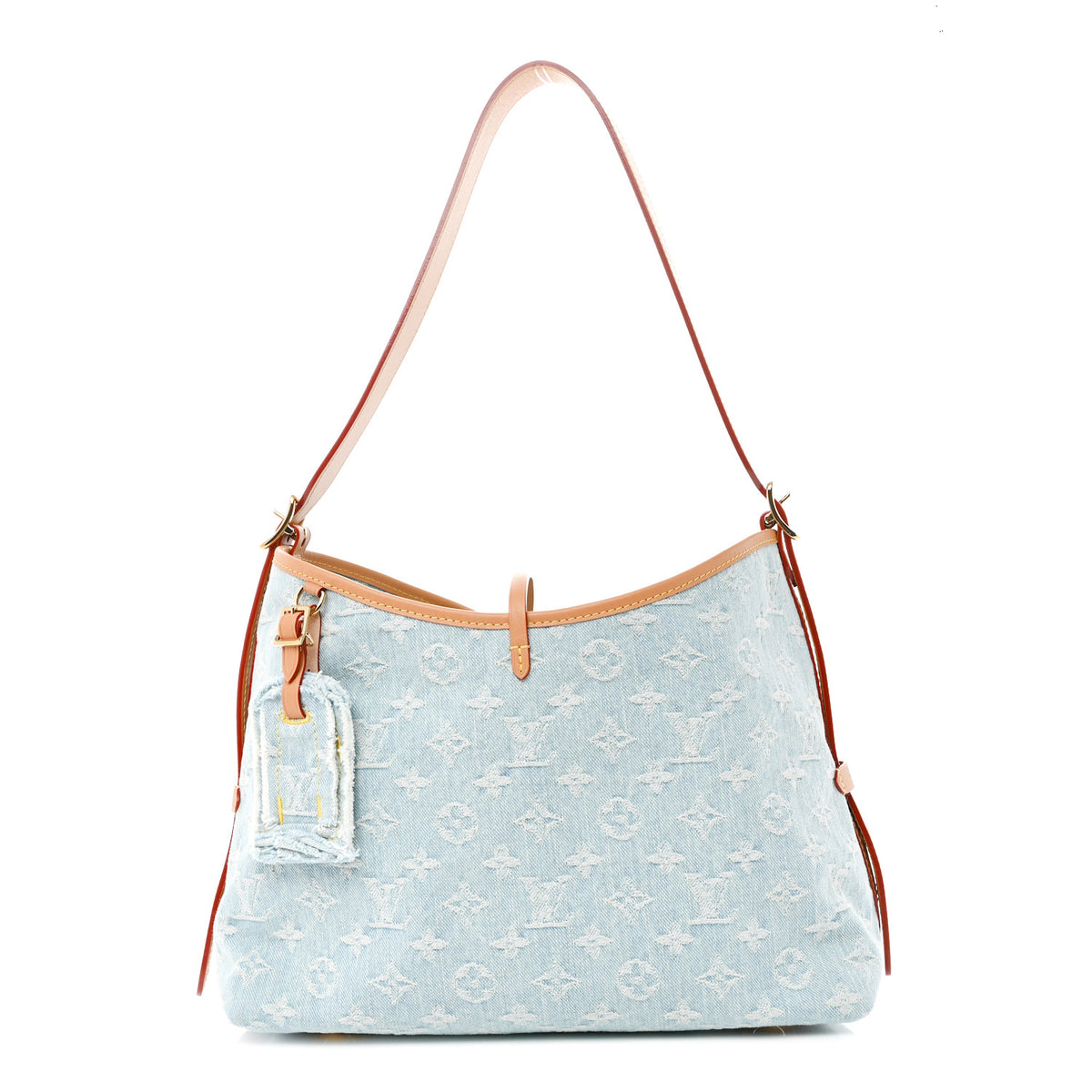 Louis Vuitton Monogram Denim CarryAll PM Sky Blue 1 of 10