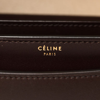 Celine Smooth Calfskin Medium Case Chain Flap Burgundy 6 of 10