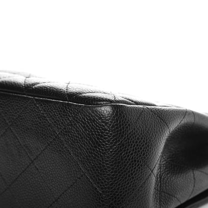 Chanel Caviar Quilted Jumbo Single Flap Black 10 of 14