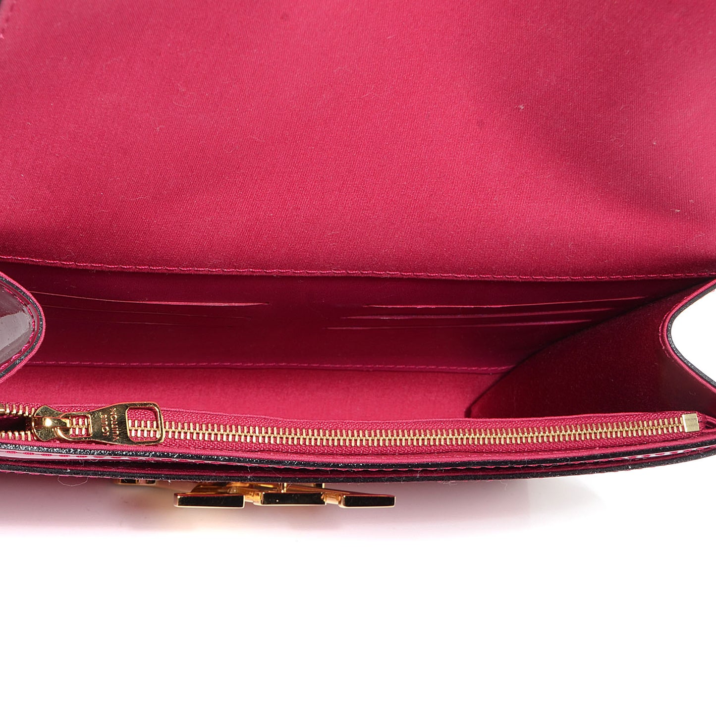 Patent Louise Clutch Rose Indien