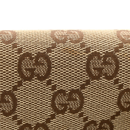 Gucci Monogram Studded Horsebit Clutch Bordeaux 16 of 17