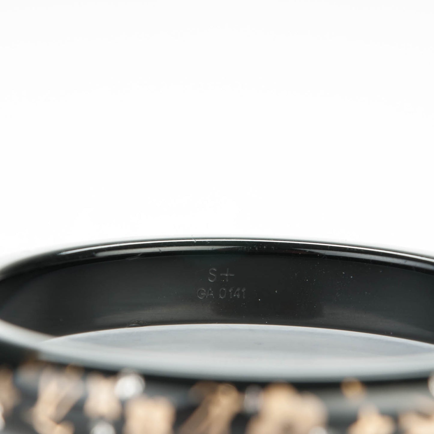 Resin Swarovski Small Inclusion Bracelet PM Black