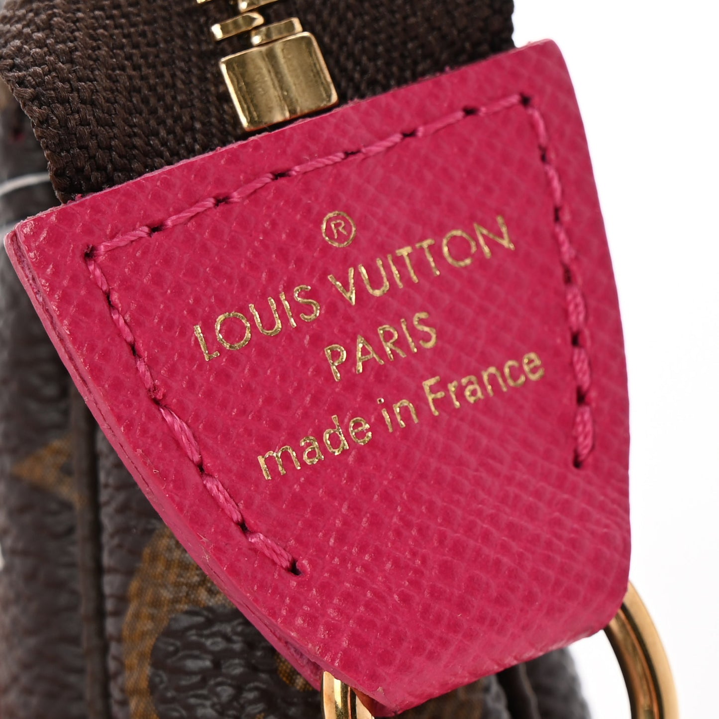 Monogram 2019 Christmas Animation Mini Courchevel Pochette Accessories Fuchsia