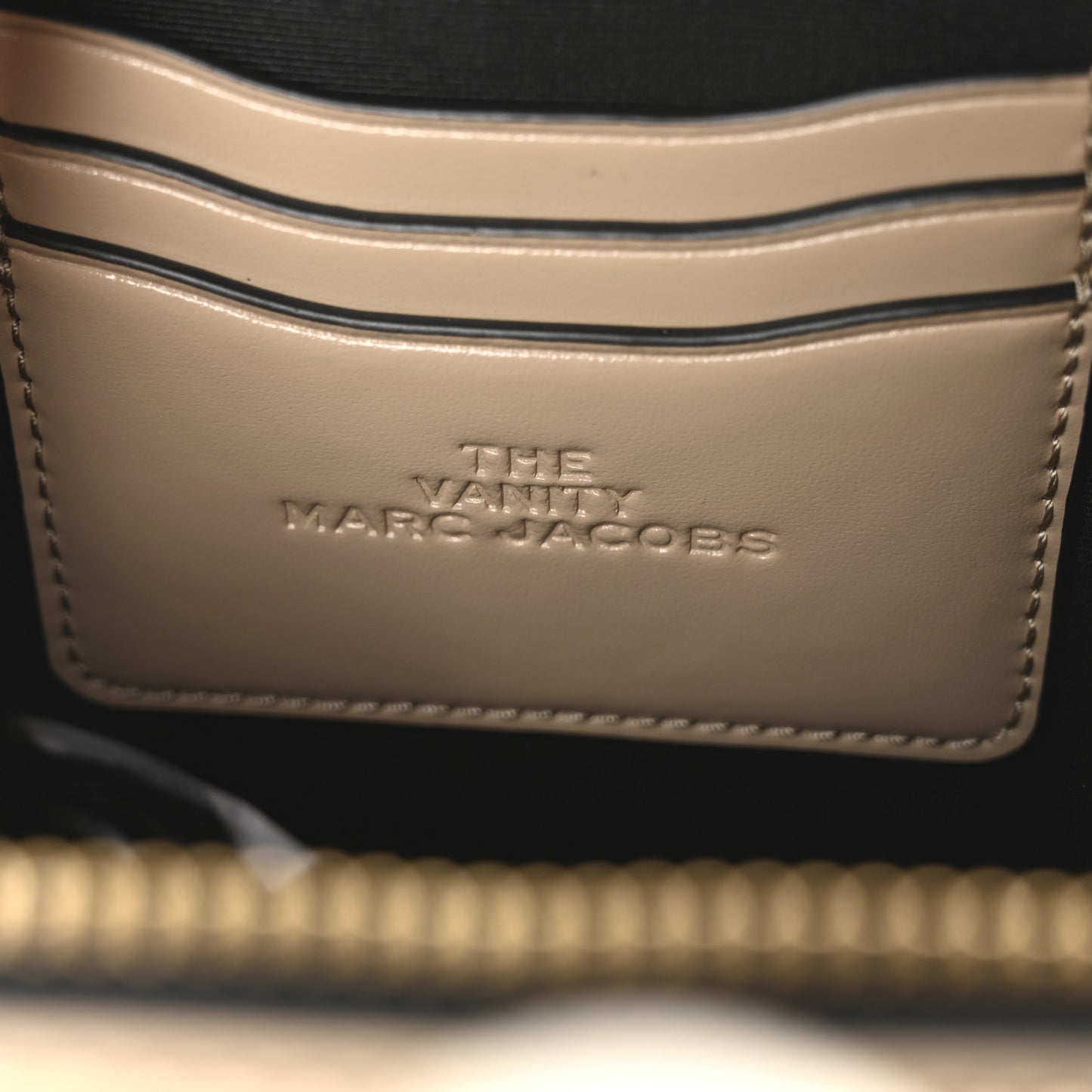Smooth Calfskin The Vanity Crossbody Bag Beige