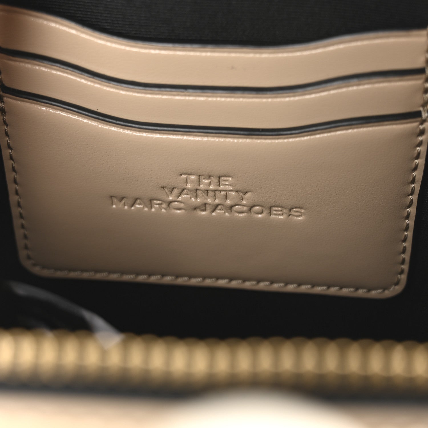 Marc Jacobs Smooth Calfskin The Vanity Crossbody Bag Beige 5 of 9