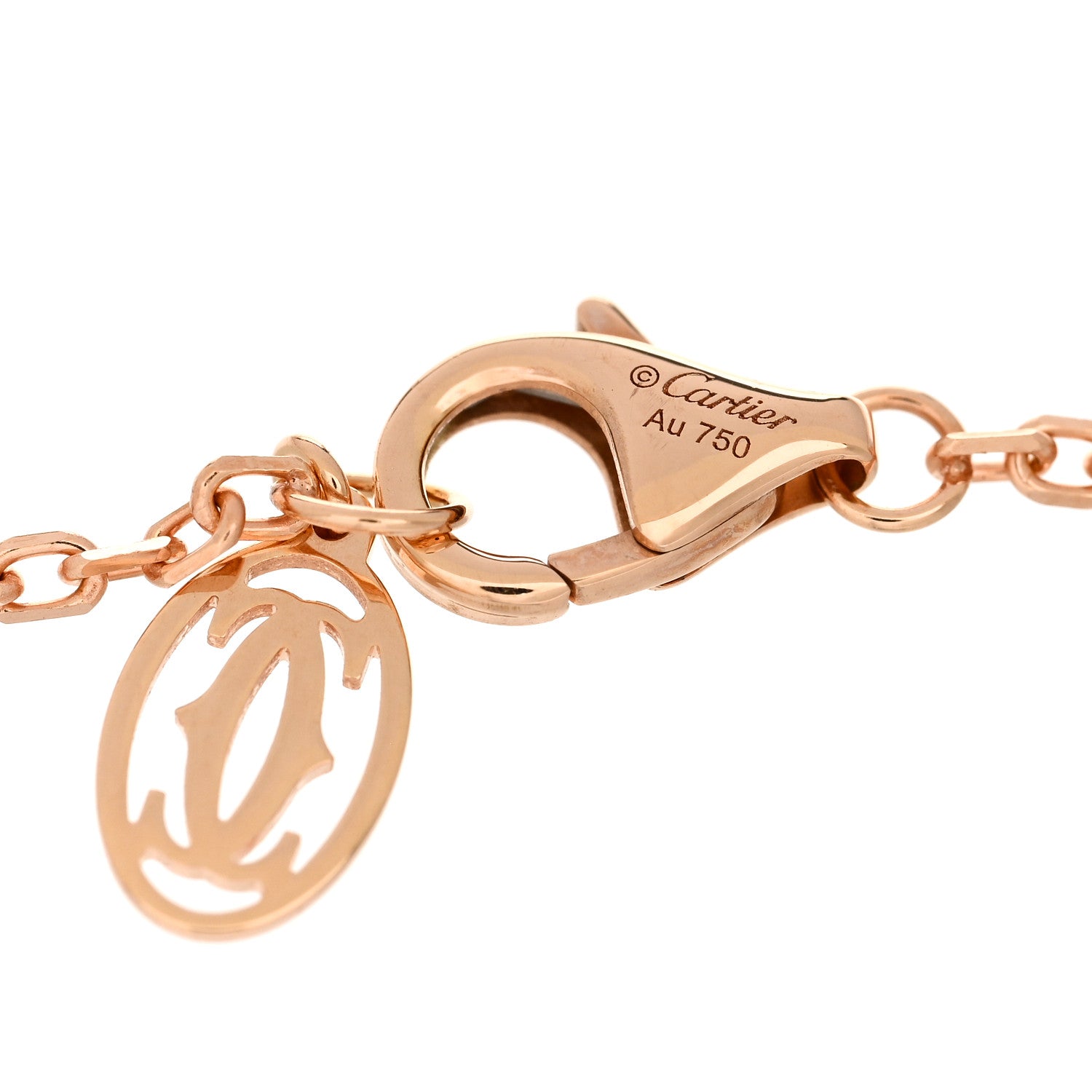 Cartier 18K Pink Gold Diamond LM D'Amour Bracelet 3 of 4