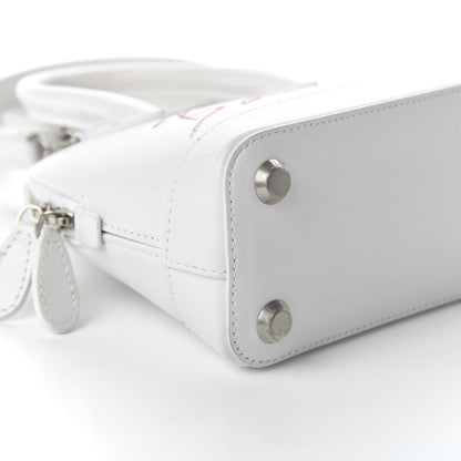 Balenciaga Calfskin Lipstick Logo XXS Ville Top Handle Bag White 6 of 9
