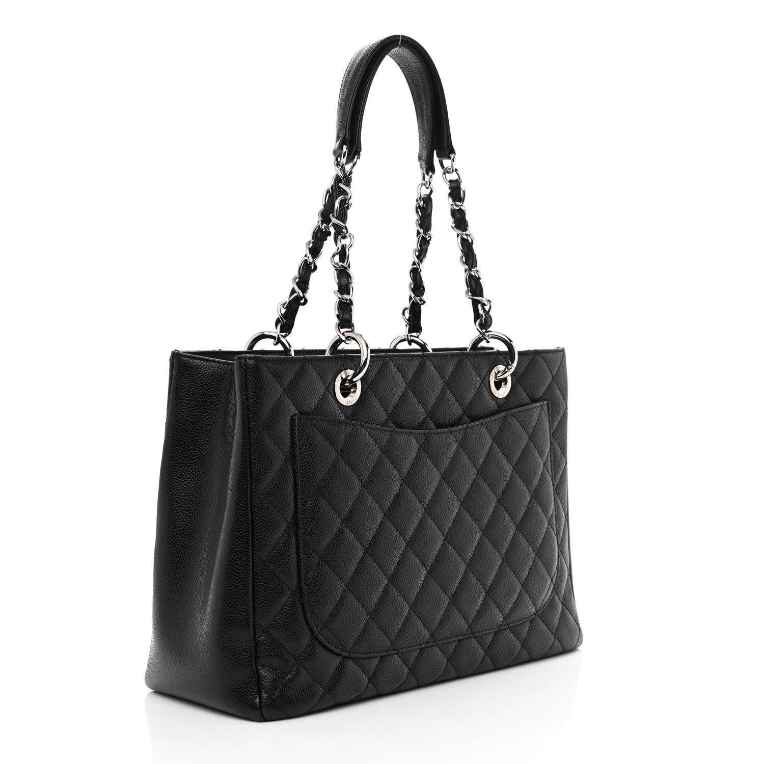 Chanel Caviar Quilted Grand Shopping Tote GST Black 3 of 10