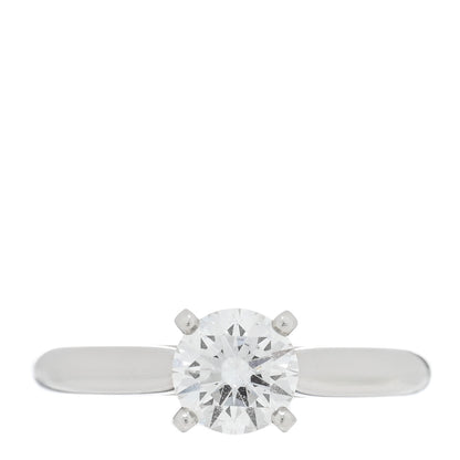 Cartier Platinum Diamond .71ct Solitaire 1895 Engagement Ring 49 4.75 1 of 5
