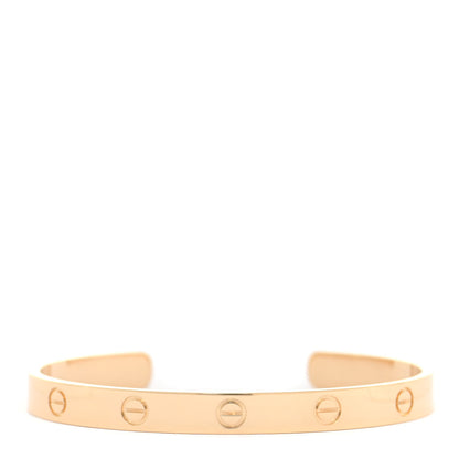 Cartier 18K Yellow Gold LOVE Cuff Bracelet 18 1 of 5