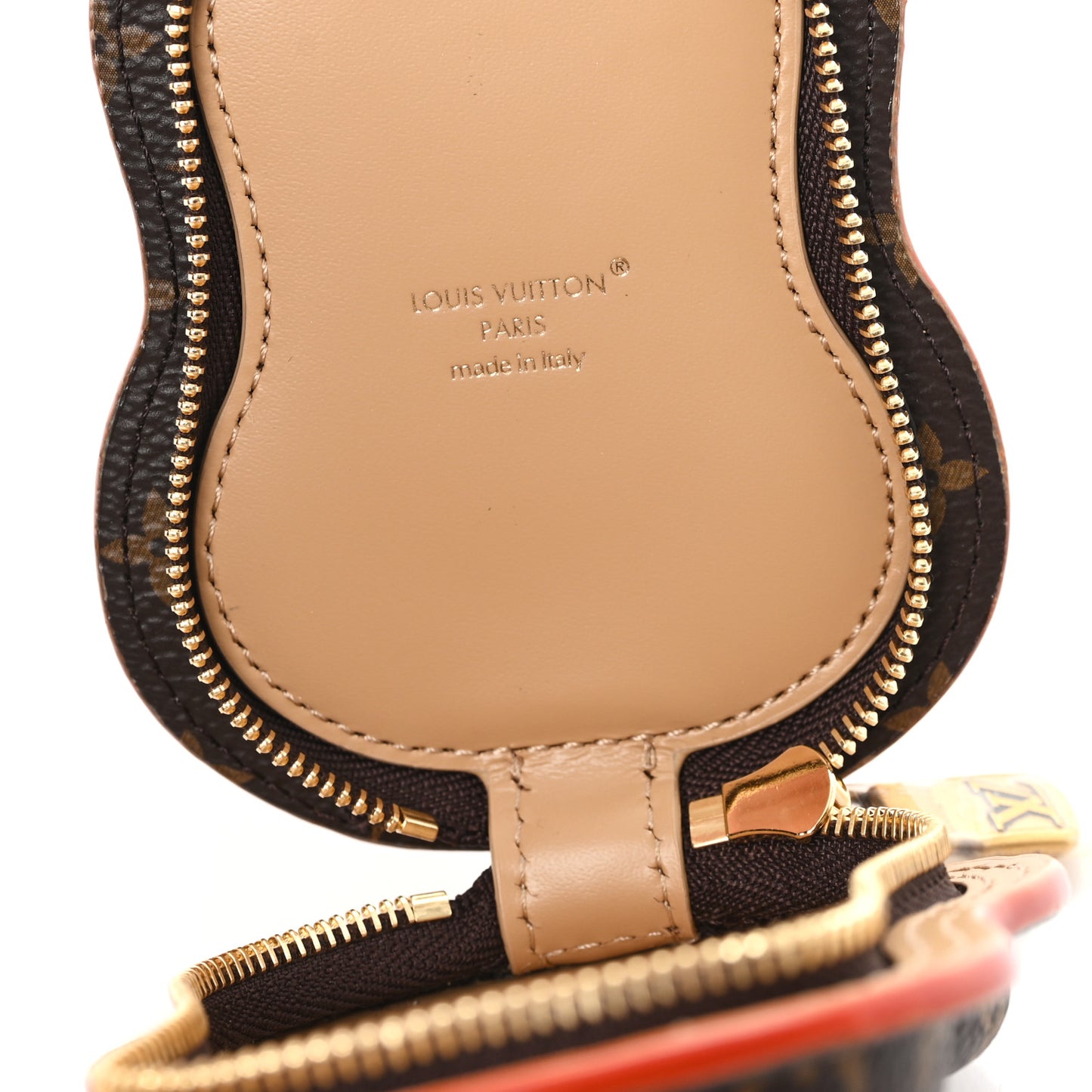 Monogram Calfskin Guitar Pouch Charm Bag Charm