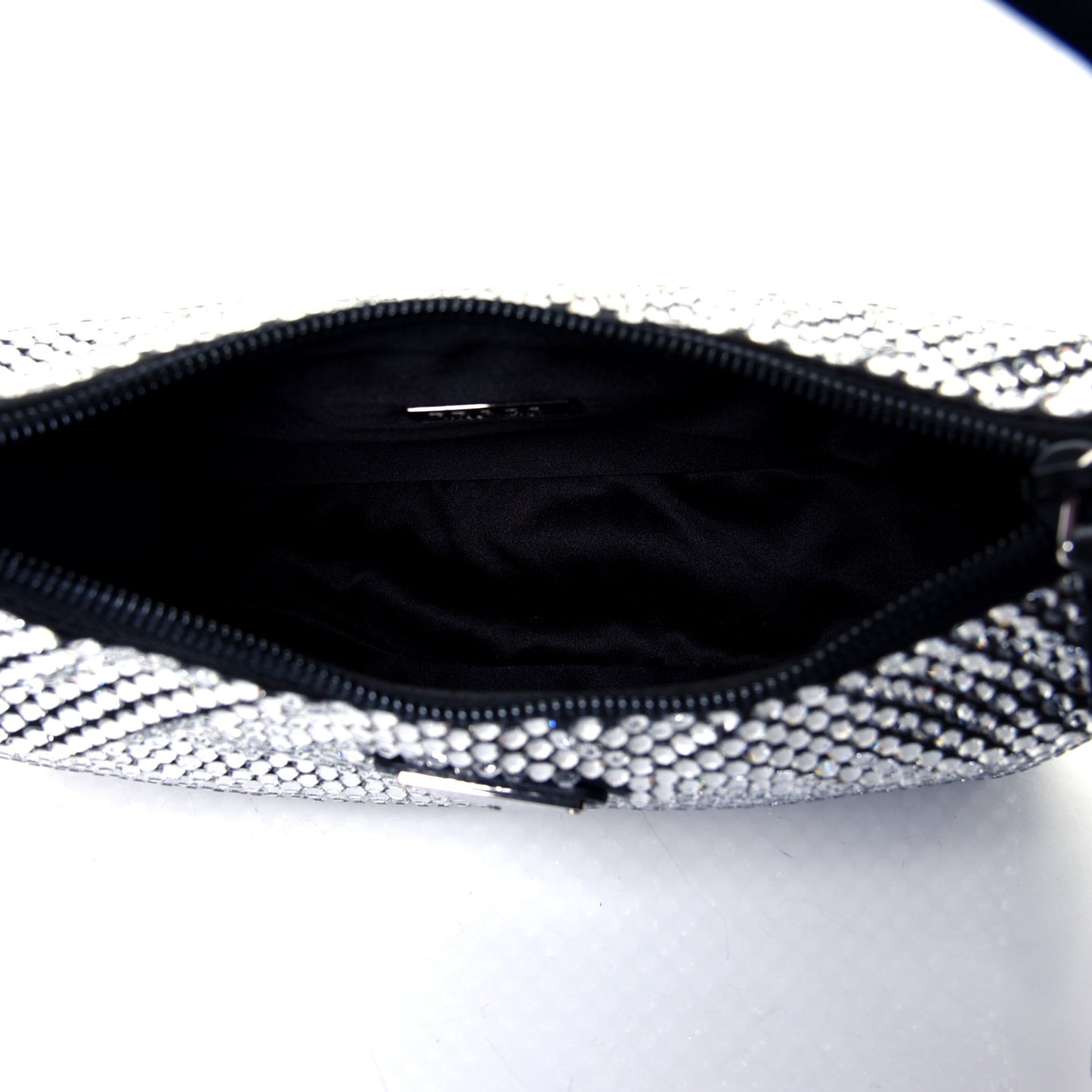 Satin Crystal Mini Re-Edition 2000 Bag Cristal