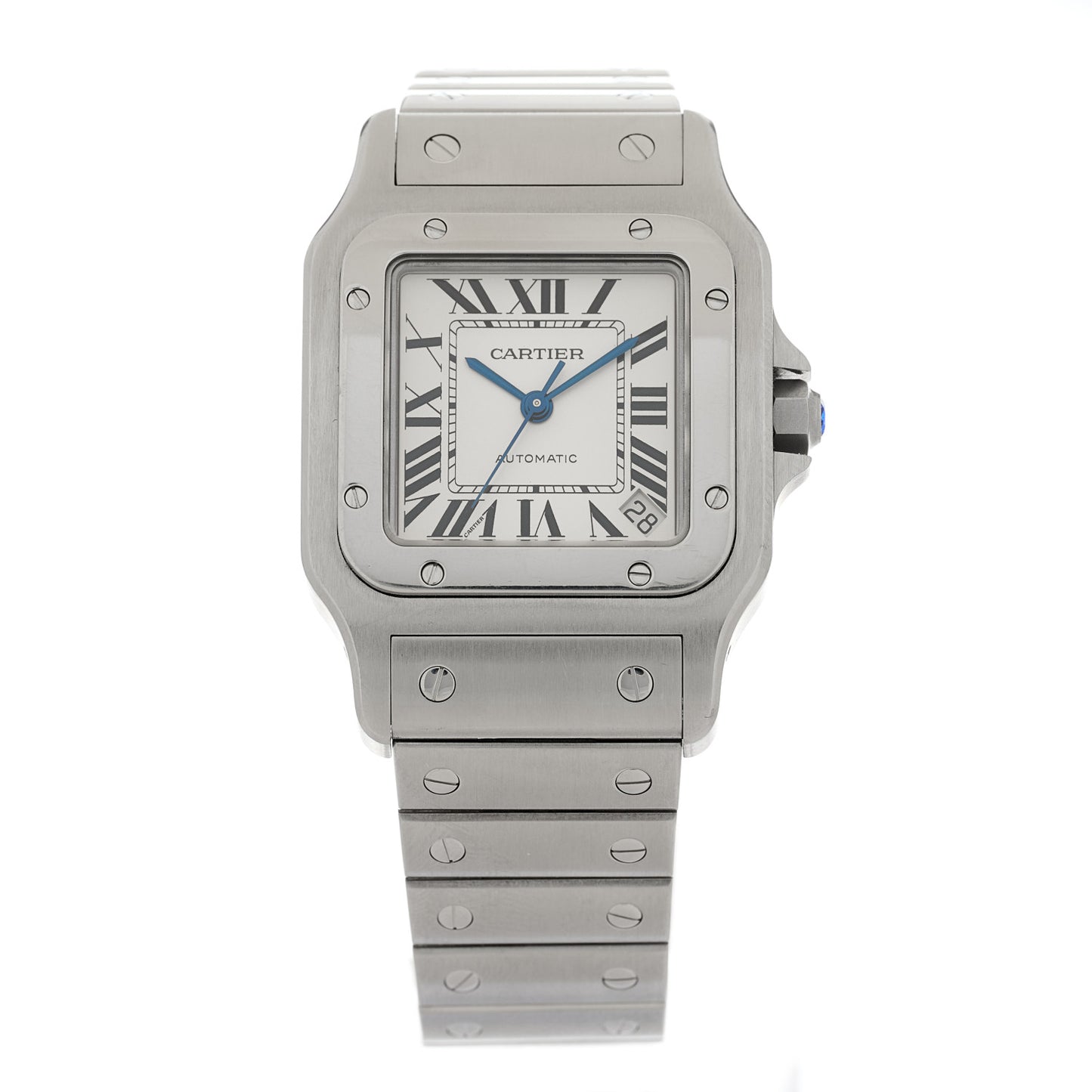 Stainless Steel 32mm Santos de Cartier Galbee Automatic Watch