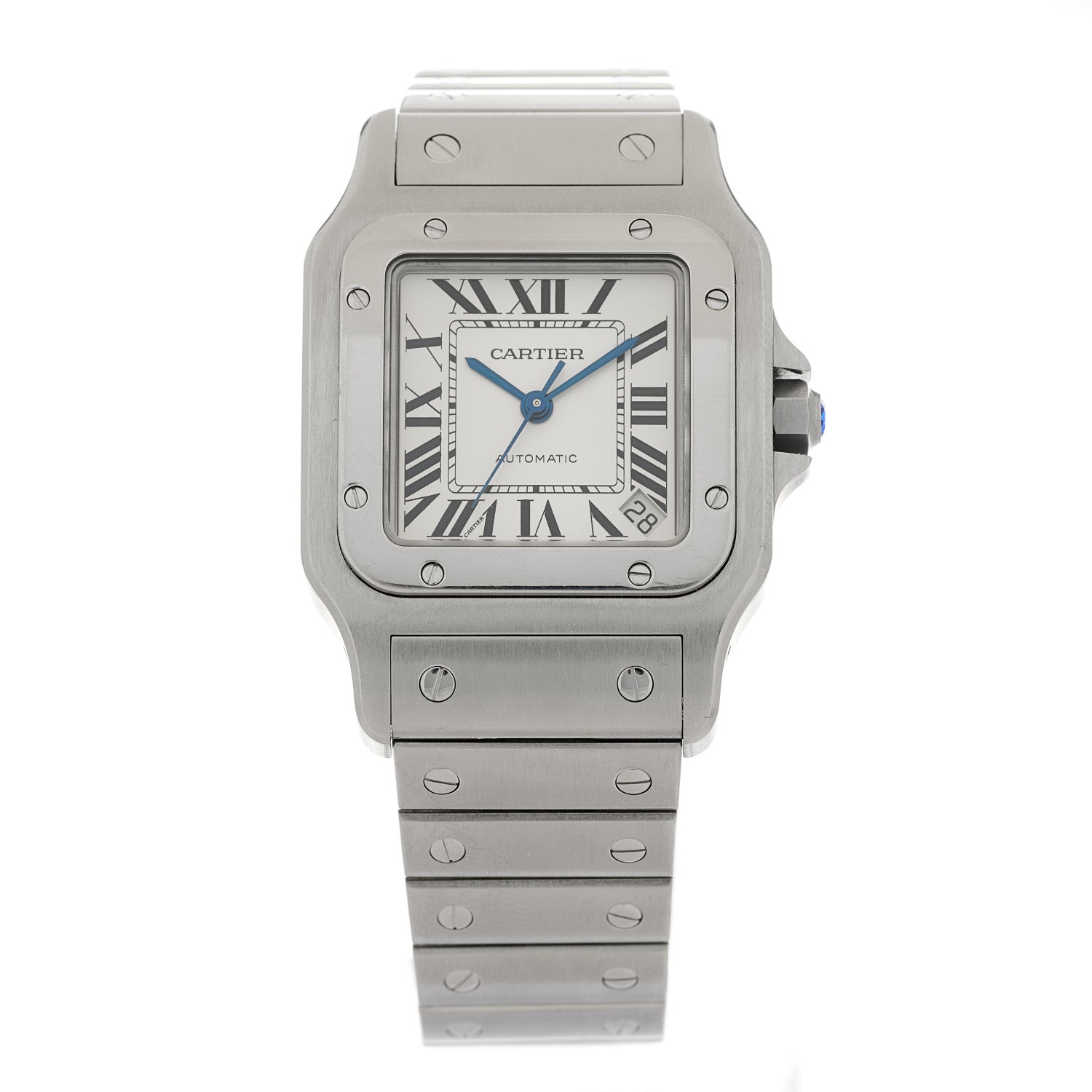 Cartier Stainless Steel 32mm Santos de Cartier Galbee Automatic Watch 1 of 4