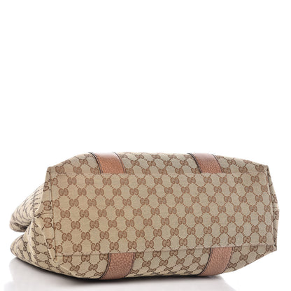 Gucci Monogram Bamboo Bar Medium Tote Brown 4 of 9