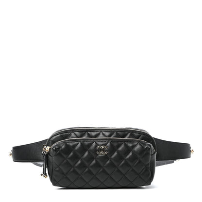 Chanel Calfskin Quilted Waist Bag Black 1 of 10