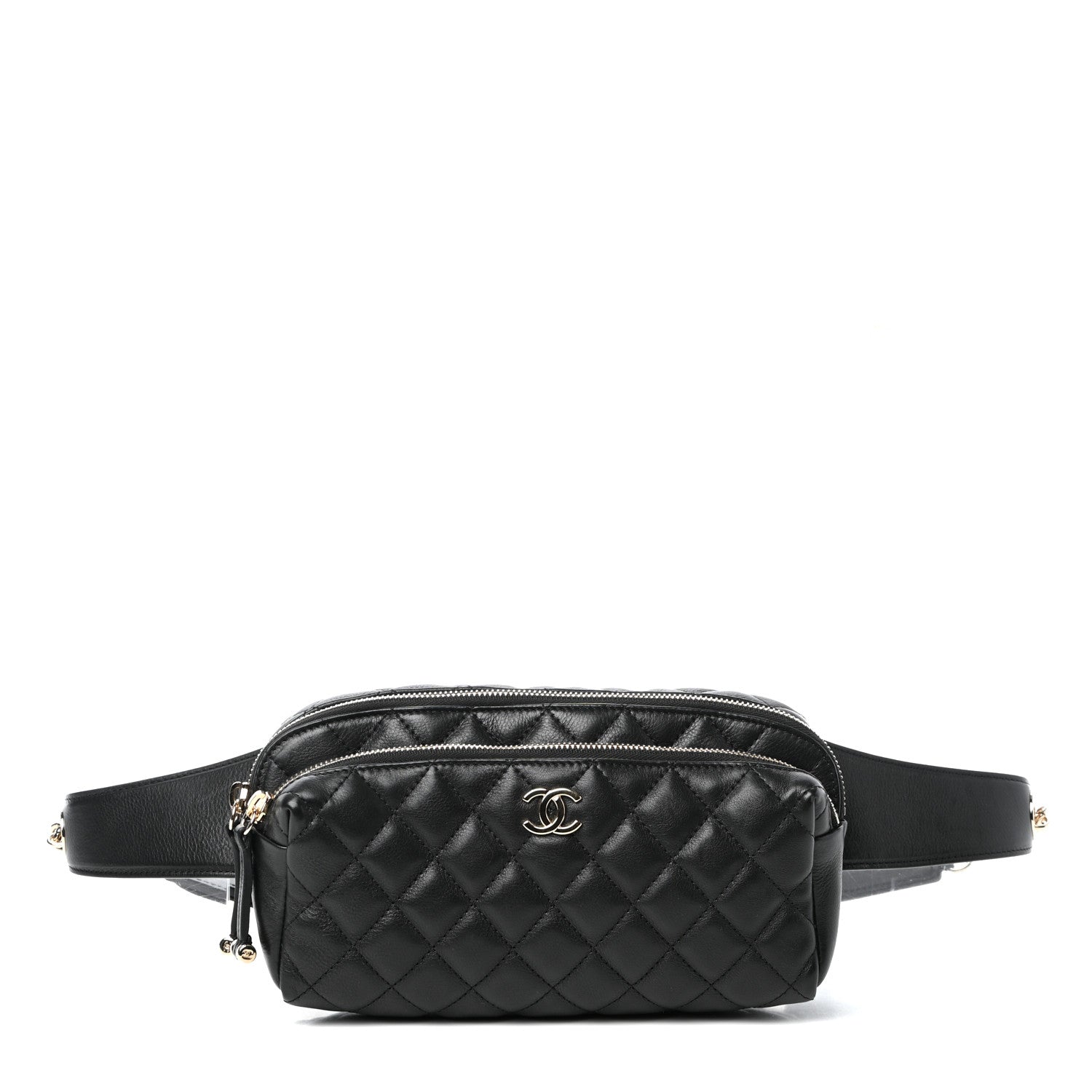 Chanel Calfskin Quilted Waist Bag Black 1 of 10